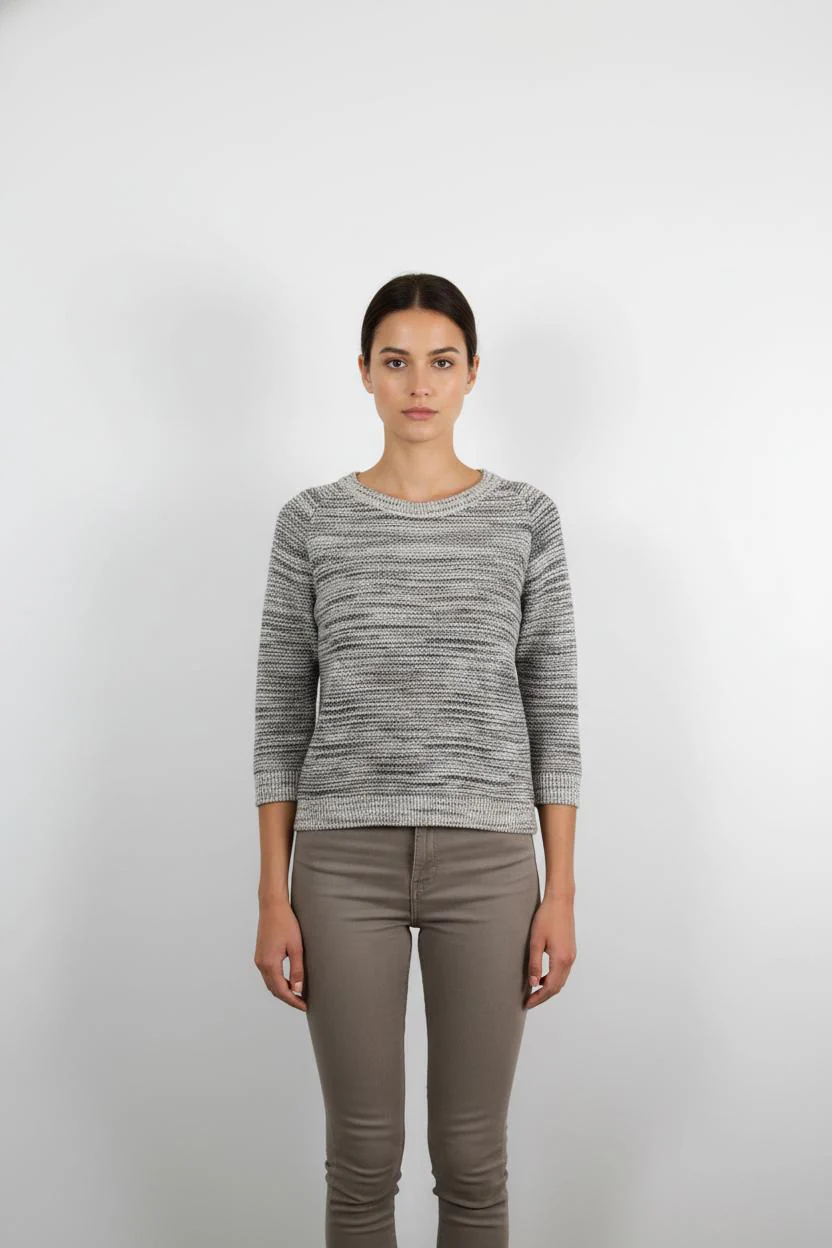 Pull Gris chiné - Taille L/40
