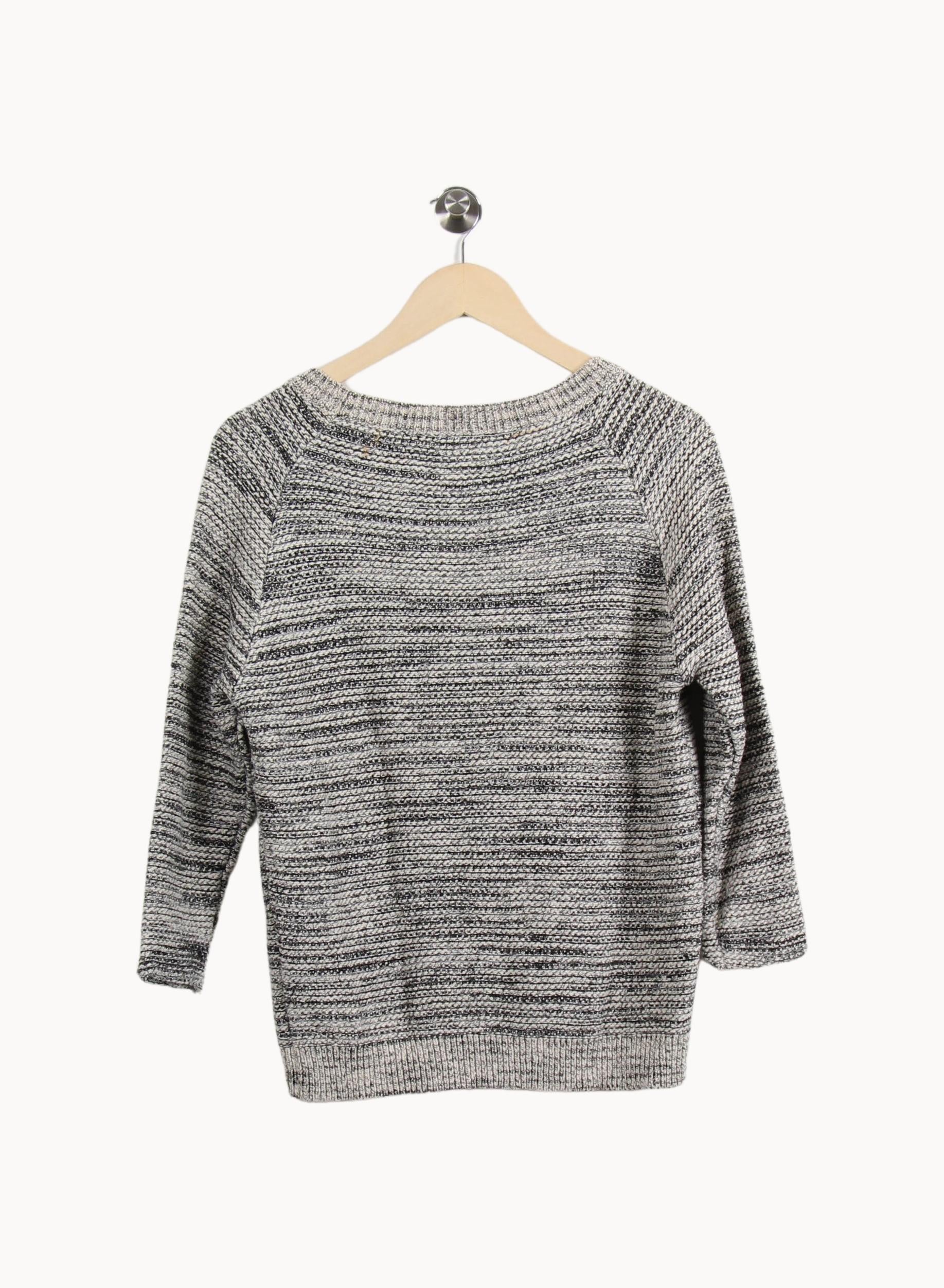 Pull Gris chiné - Taille L/40 - Image 4