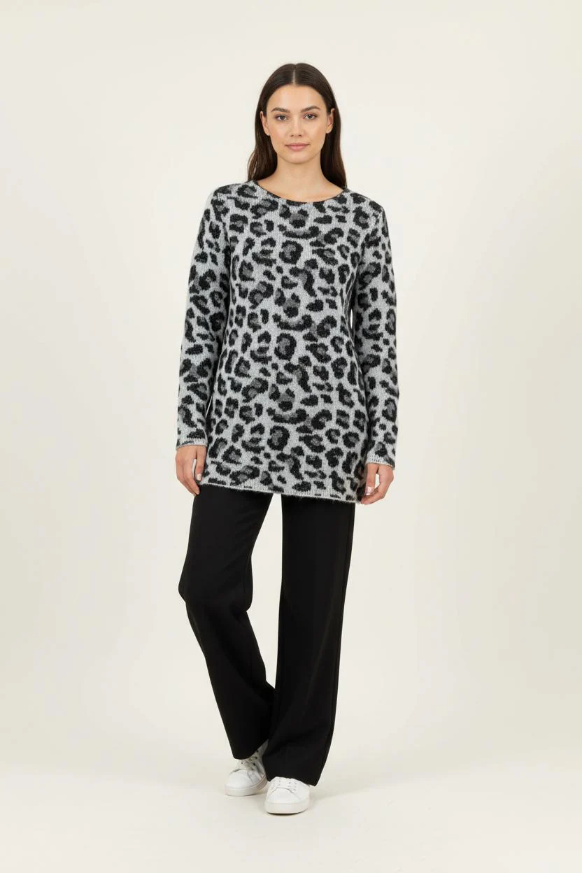 Pull Gris et Noir - Taille S/36
