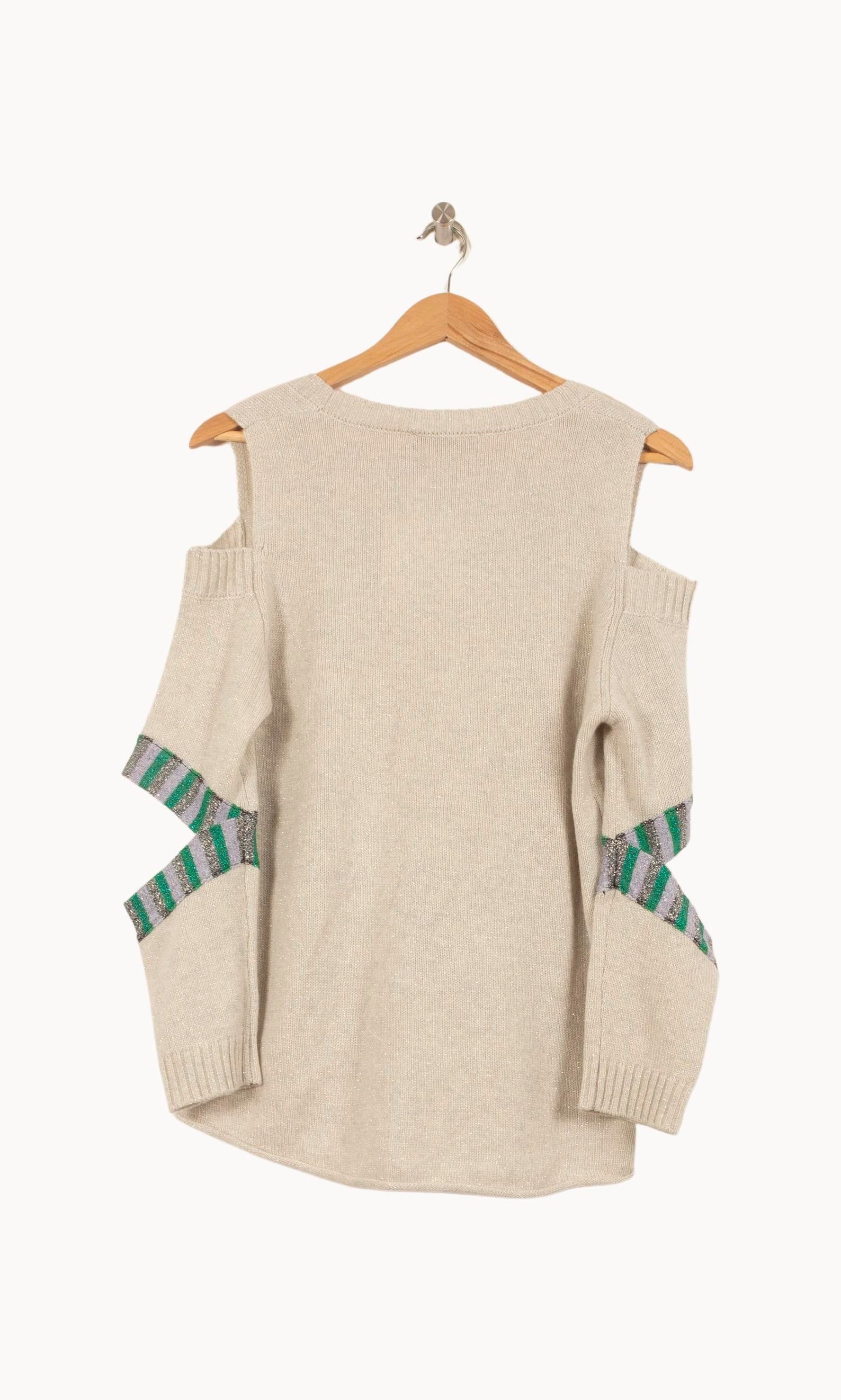 Pull Gris et Vert - Taille S/36 - Image 4