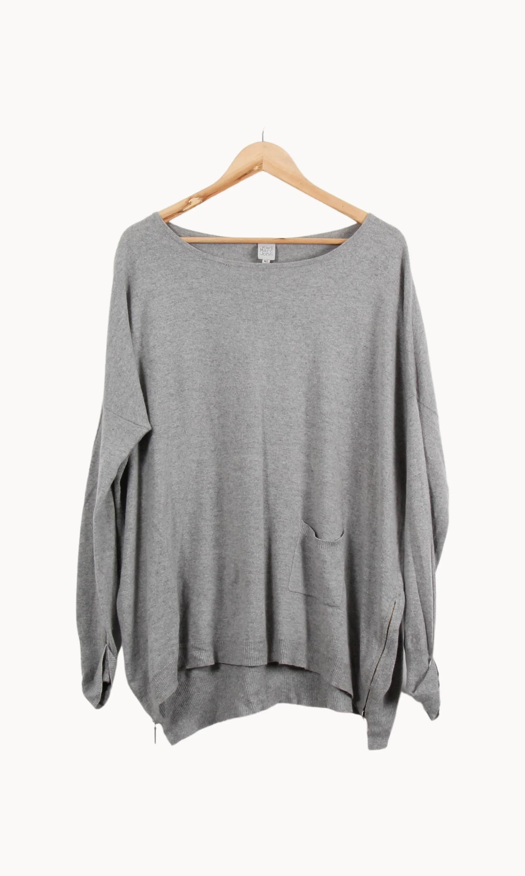 Pull Gris - Taille L/40 - Image 2
