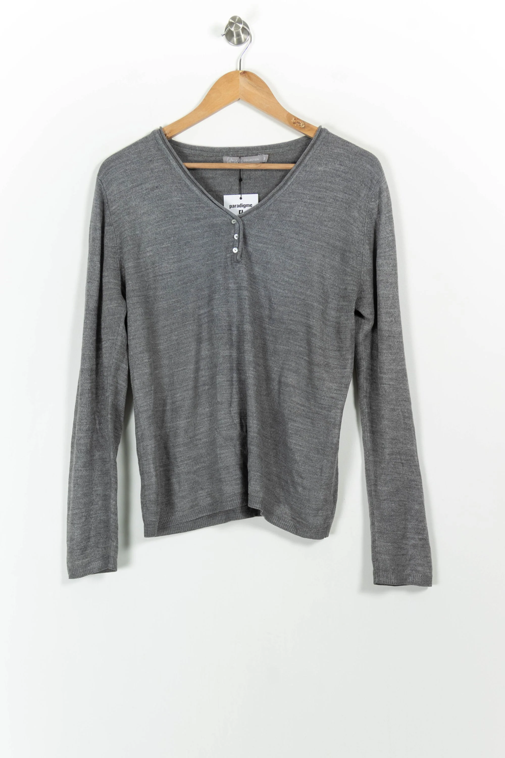 Pull Gris - Taille L/40 - Image 2