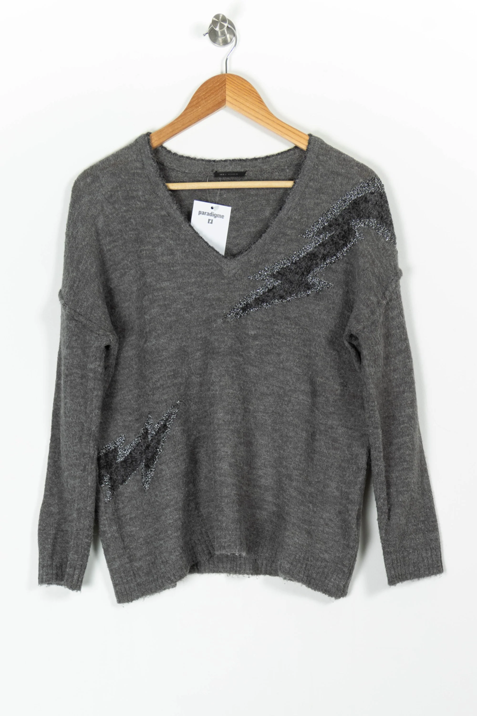 Pull Gris - Taille M/38 - Image 2