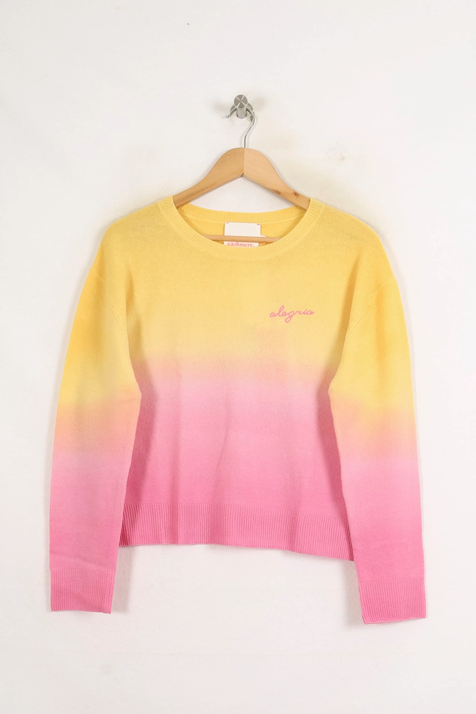 Pull Jaune et Rose - Taille S/36 - Image 2