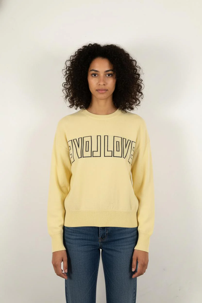 Pull Jaune - Taille L/40