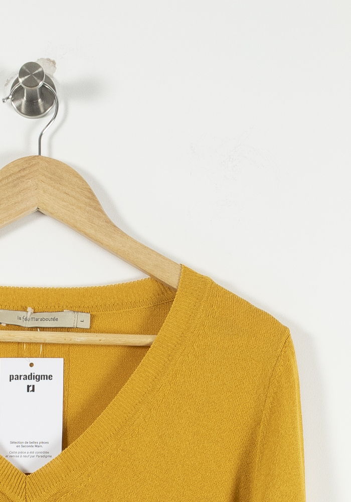 Pull Jaune - Taille L/40 - Image 3