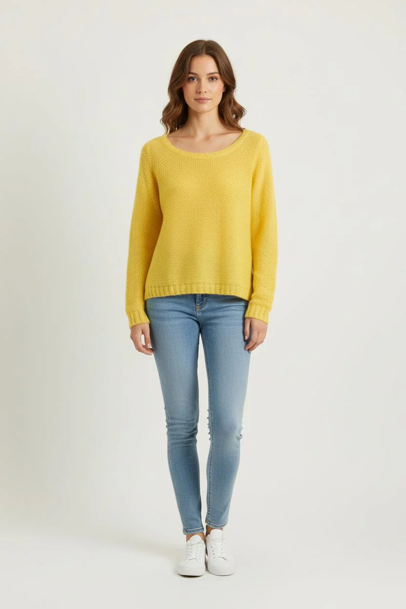 Pull Jaune - Taille S/36
