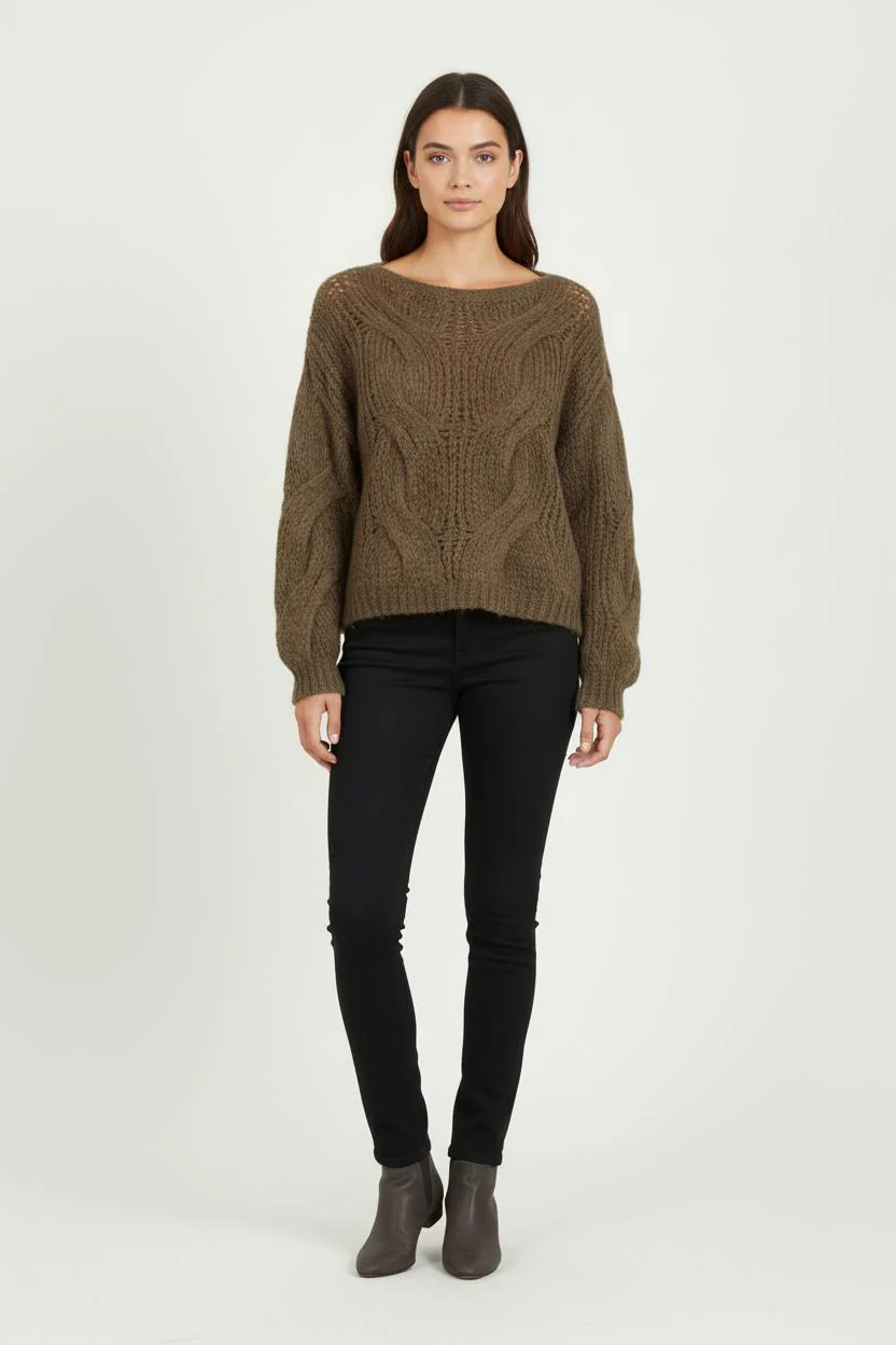 Pull Marron - Taille S/36