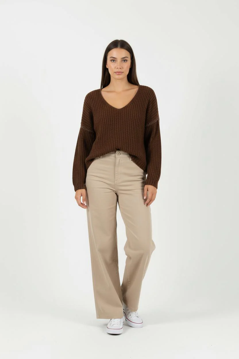 Pull Marron - Taille S/36