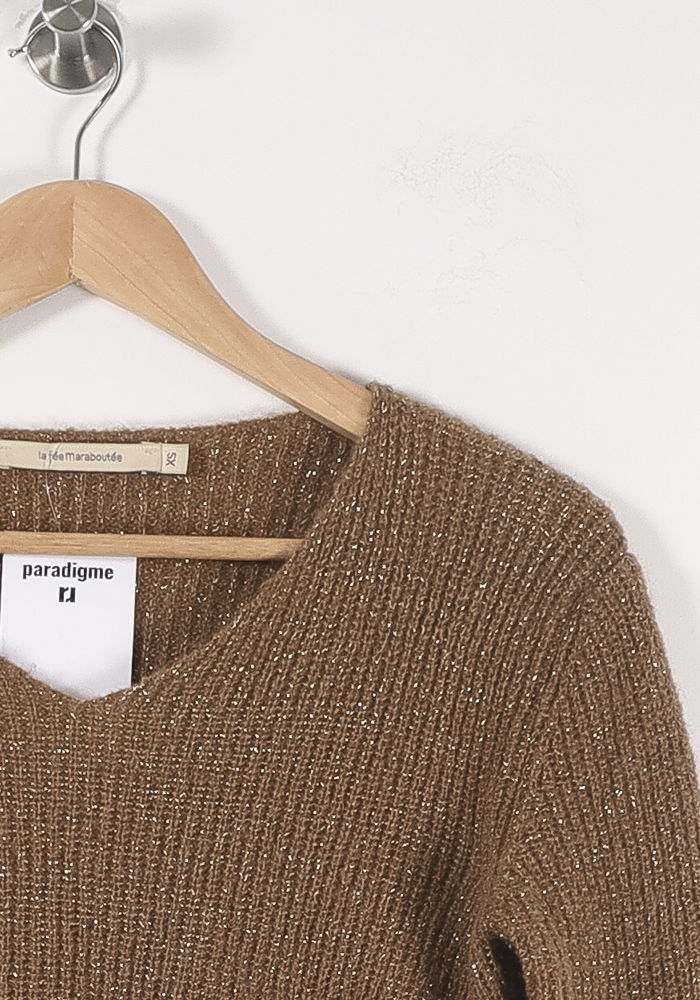 Pull Marron - Taille XS/34 - Image 3