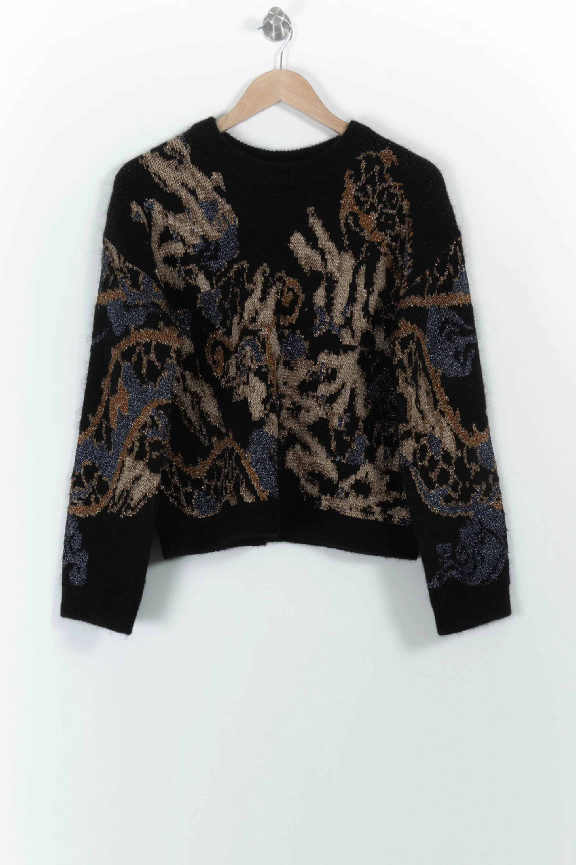 Pull Noir et Beige - Taille M/38 - Image 2