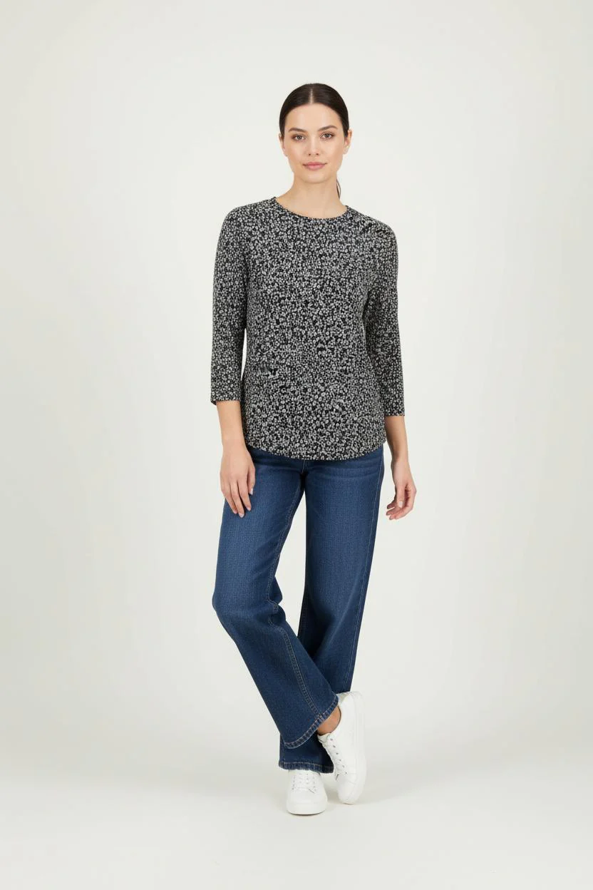 Pull Noir et Blanc - Taille S/36