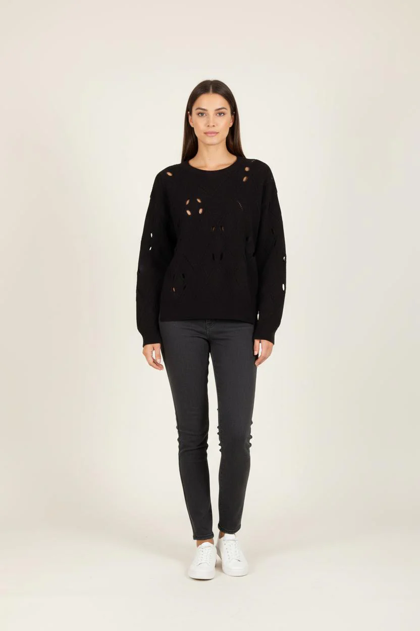 Pull Noir - Taille S/36