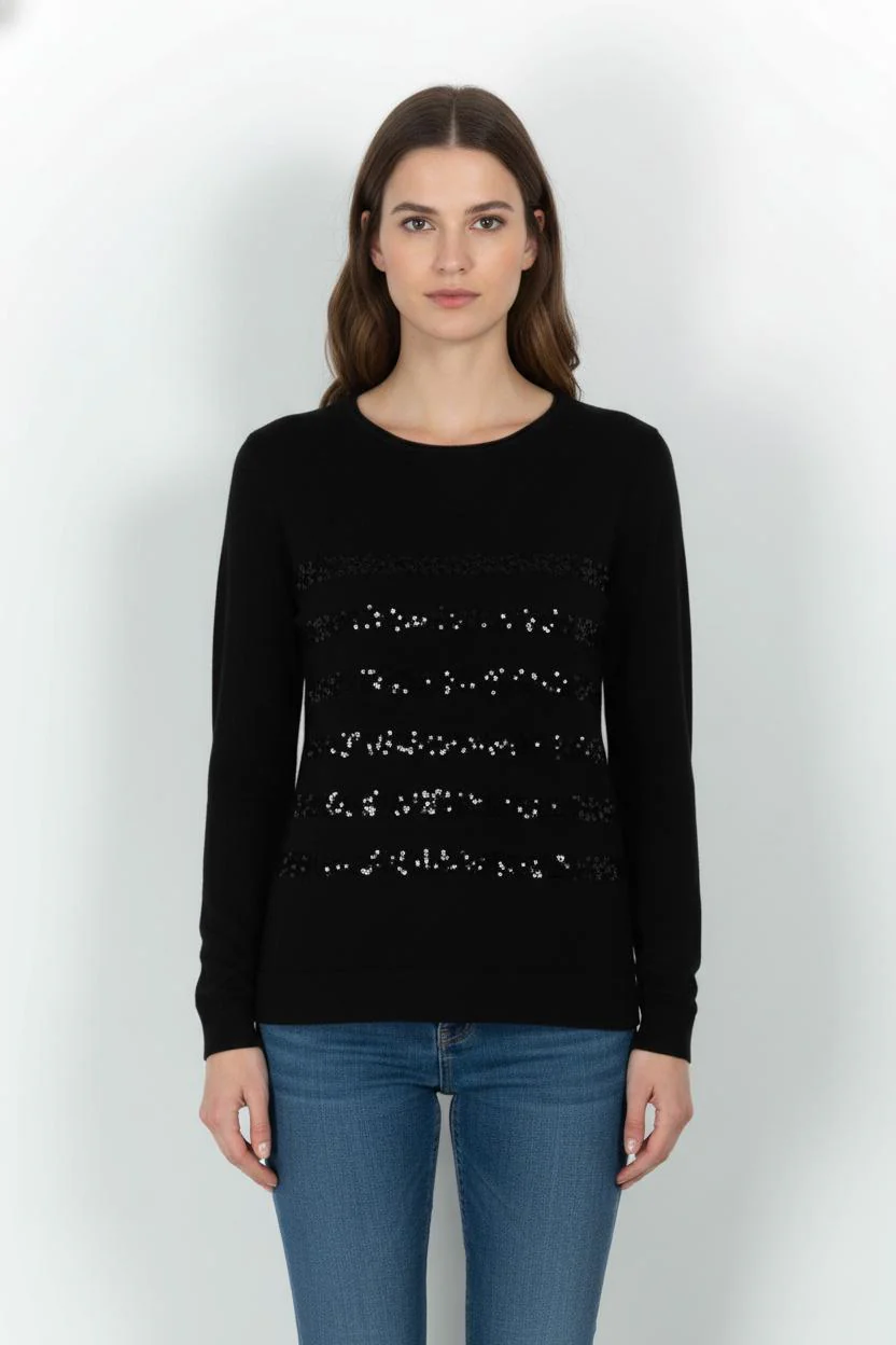 Pull Noir - Taille S/36