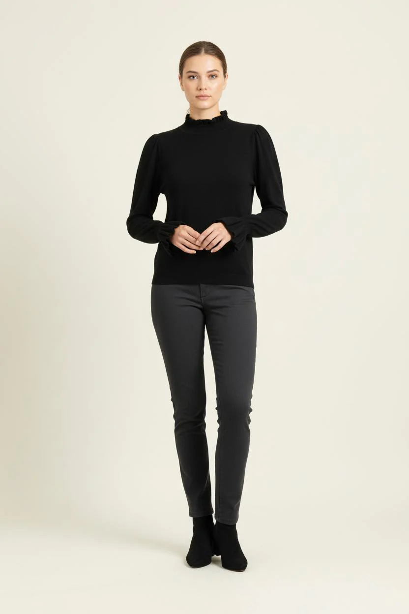 Pull Noir - Taille XS/34