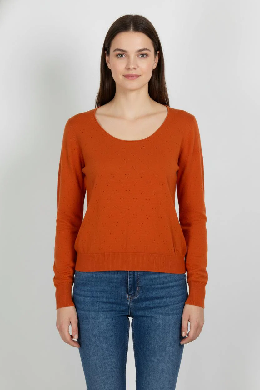 Pull Orange - Taille XS/34