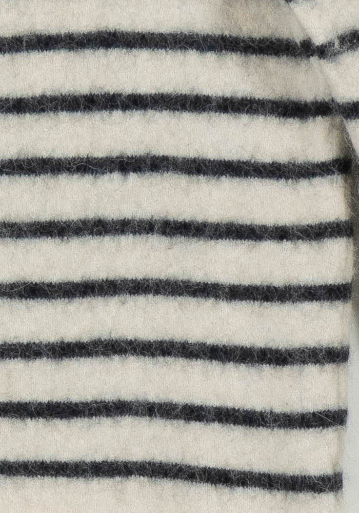Pull Rayé Beige et Noir - Taille XS/34 - Image 3