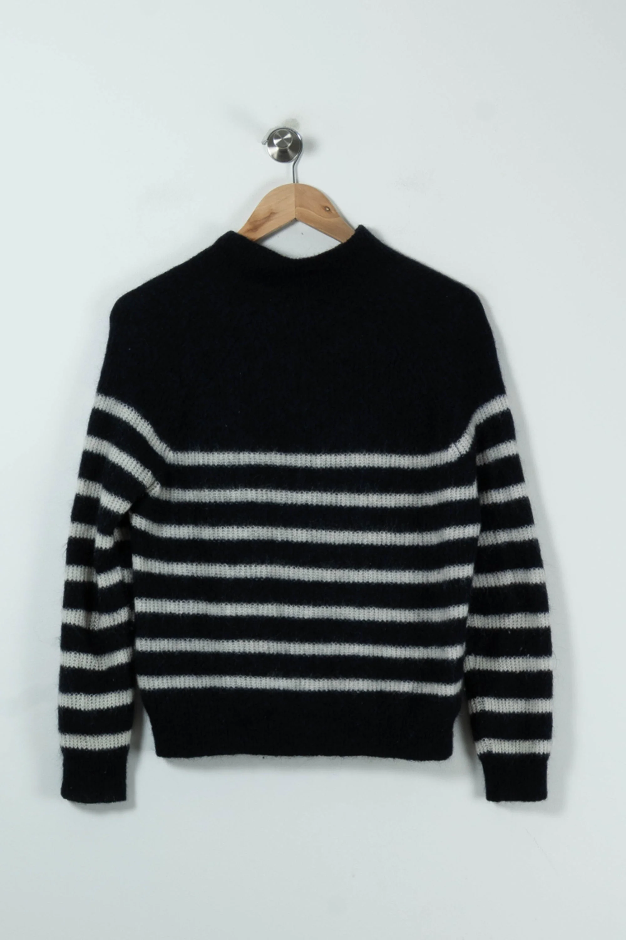 Pull Rayé Bleu et Blanc - Taille XS/34 - Image 4