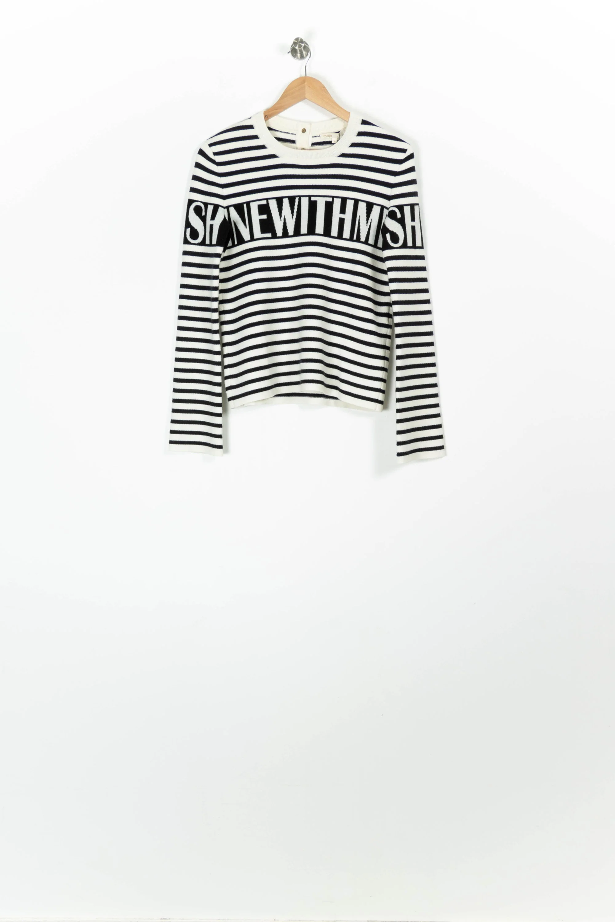 Pull Rayé Noir et Blanc - Taille S/36 - Image 2