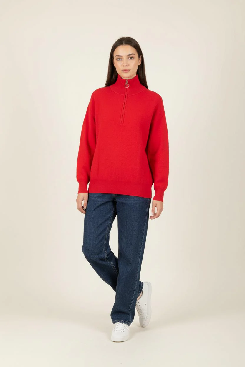 Pull Rouge - Taille S/36