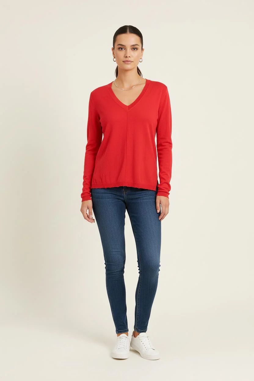 Pull Rouge - Taille S/36