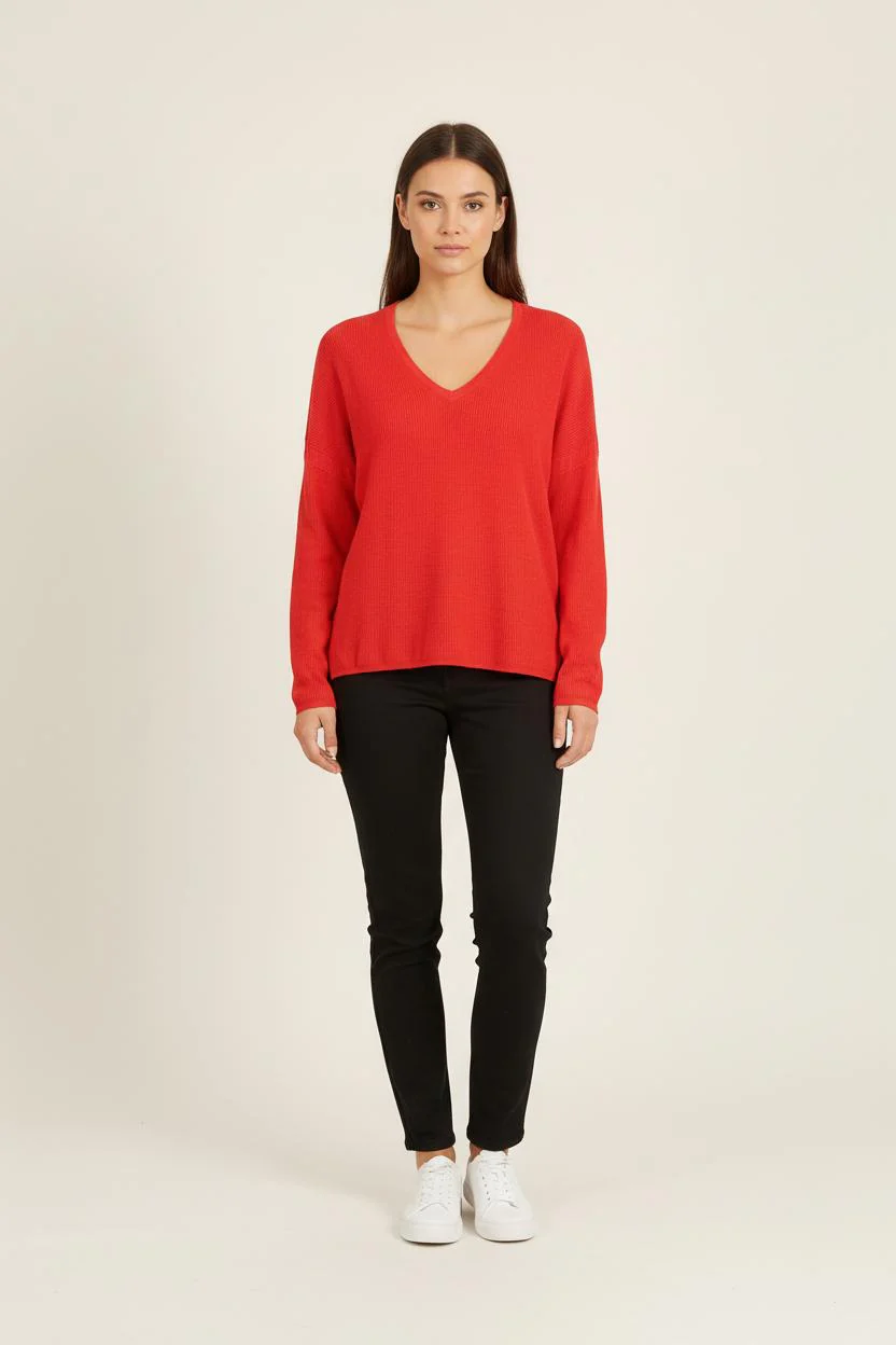 Pull Rouge - Taille S/36