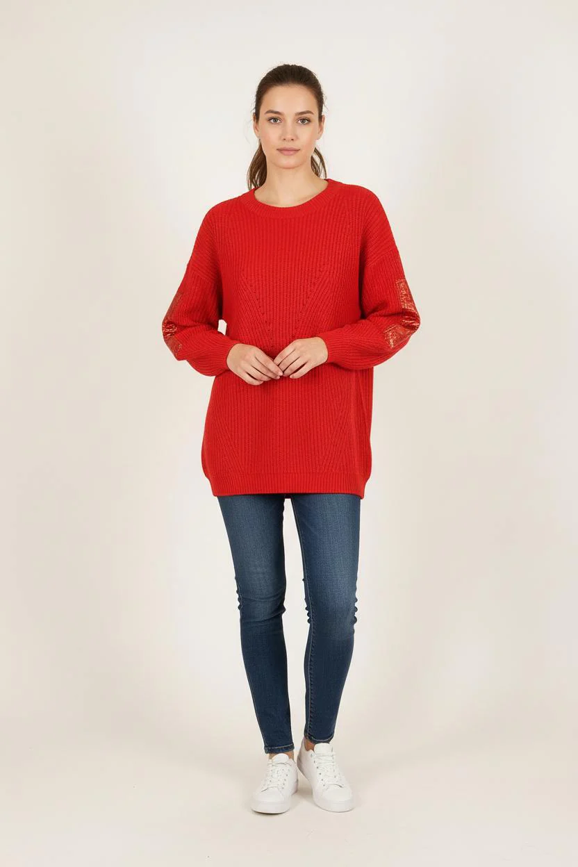 Pull Rouge - Taille S/36