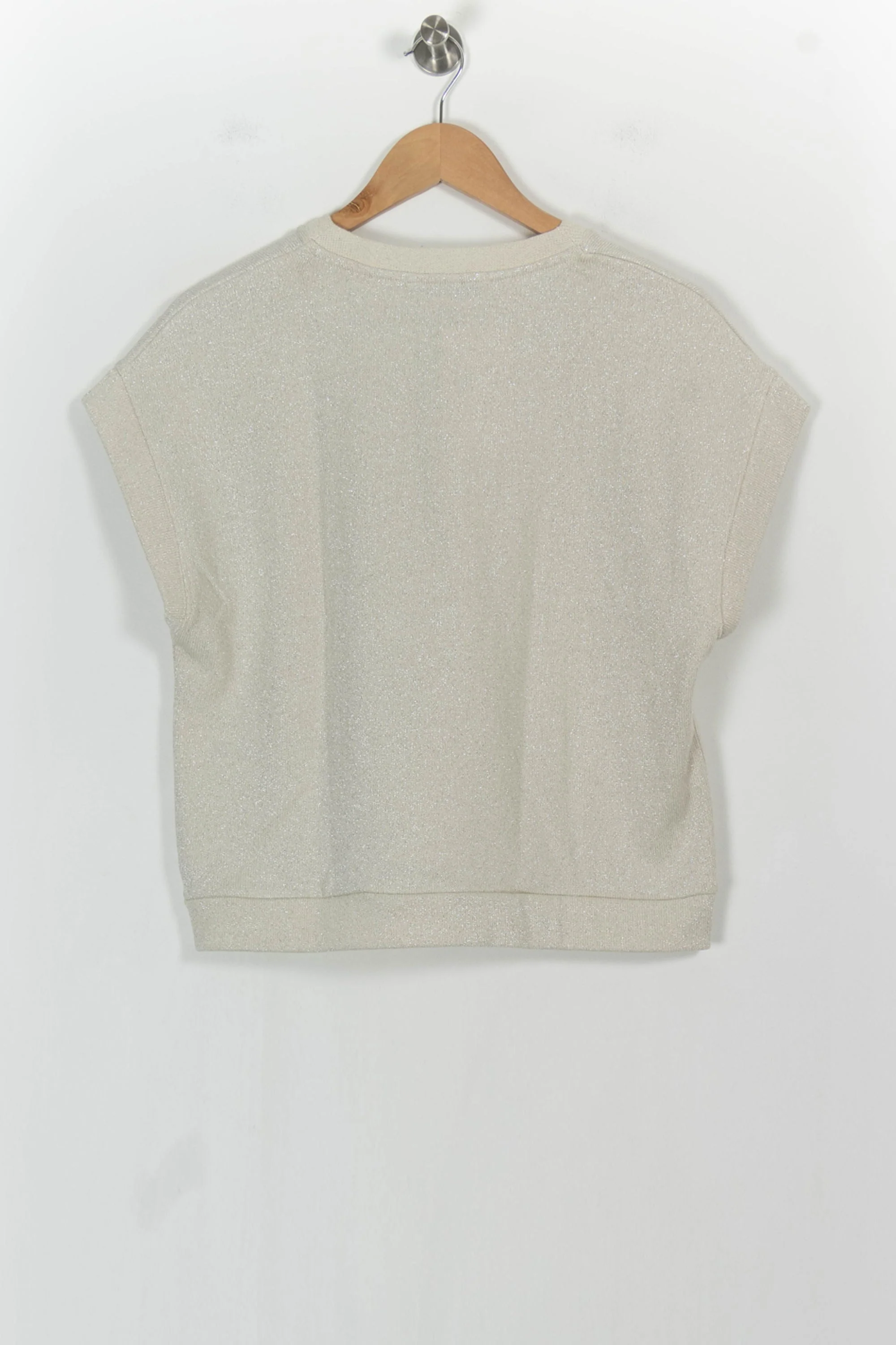 Pull Sans Manches Beige - Taille M/38 - Image 4