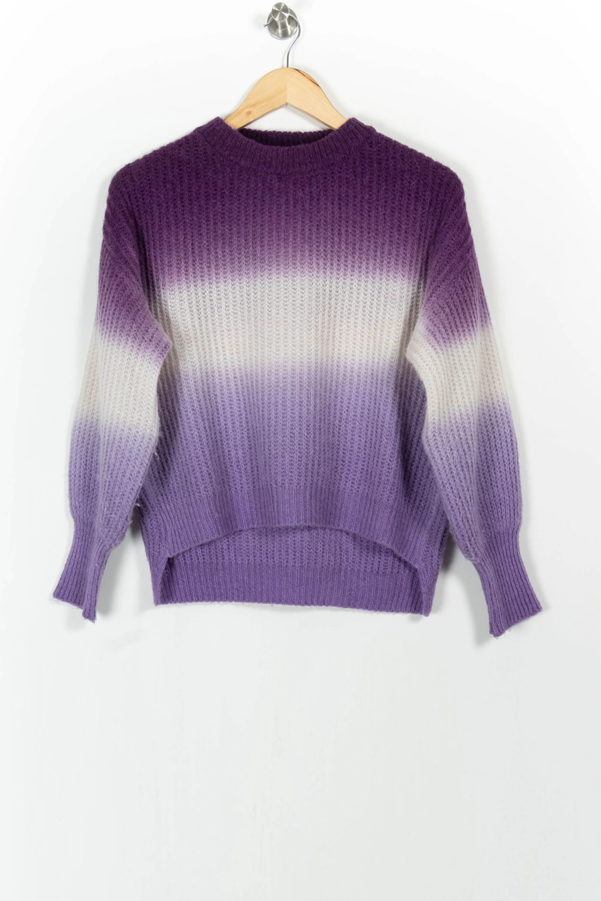 Pull Violet et Blanc - Taille M/38 - Image 2