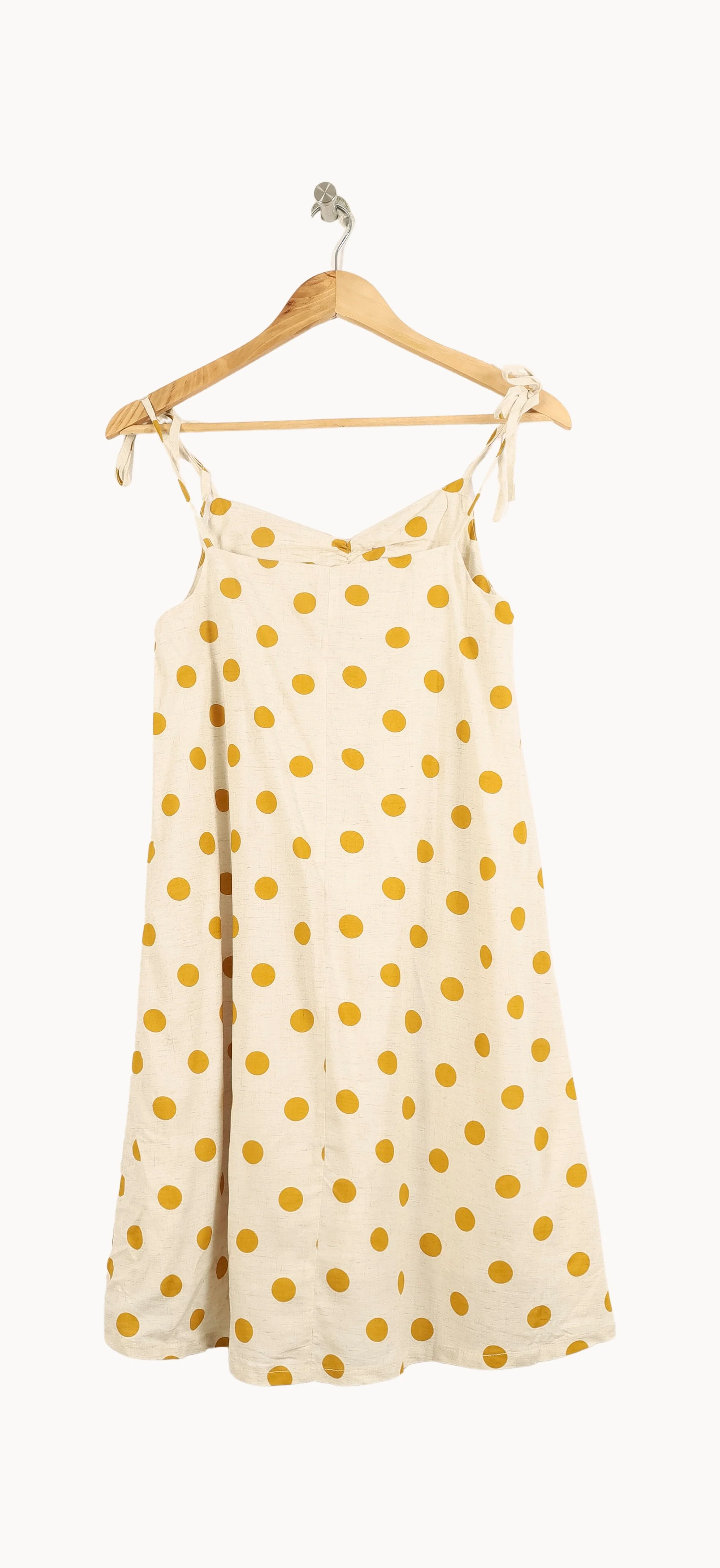 Robe À Bretelles Beige et Jaune - Taille S/36 - Image 4