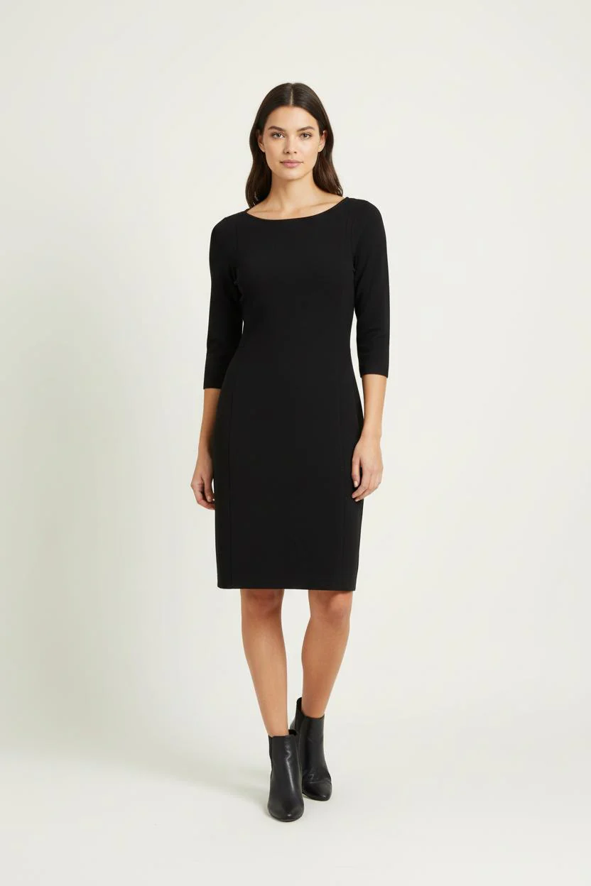 Robe Ajustée Noire - Taille XS/34