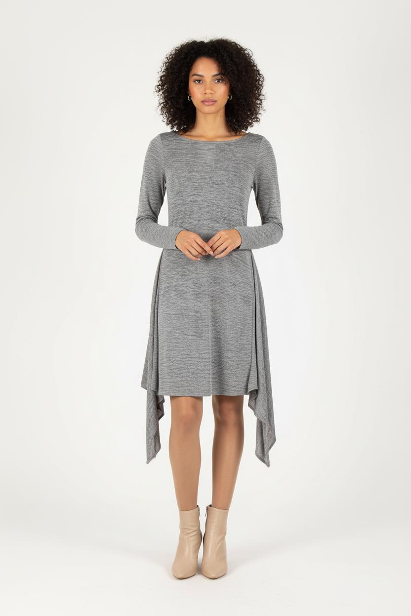 Robe Asymétrique Grise - Taille XS/34