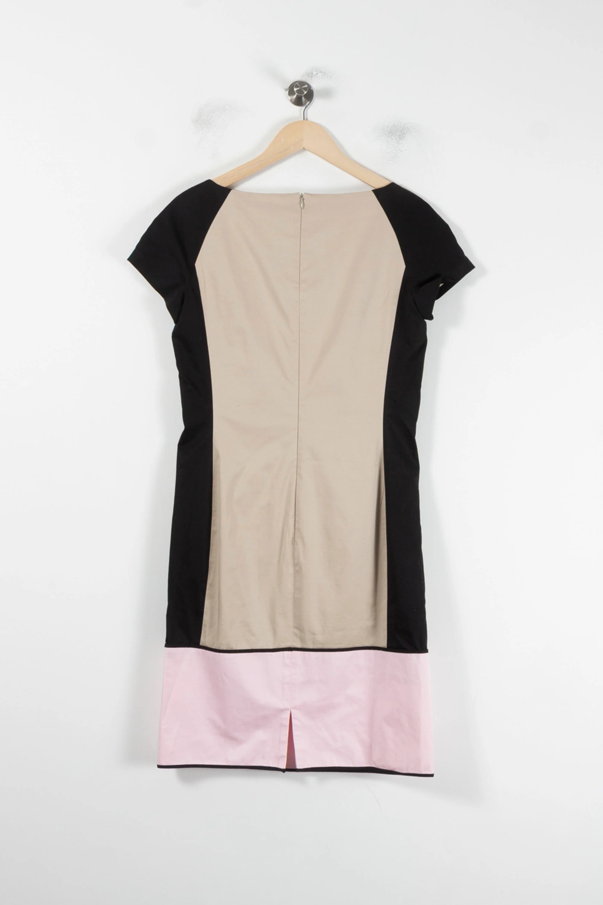Robe Beige Noir et Rose - Taille M/38 - Image 4