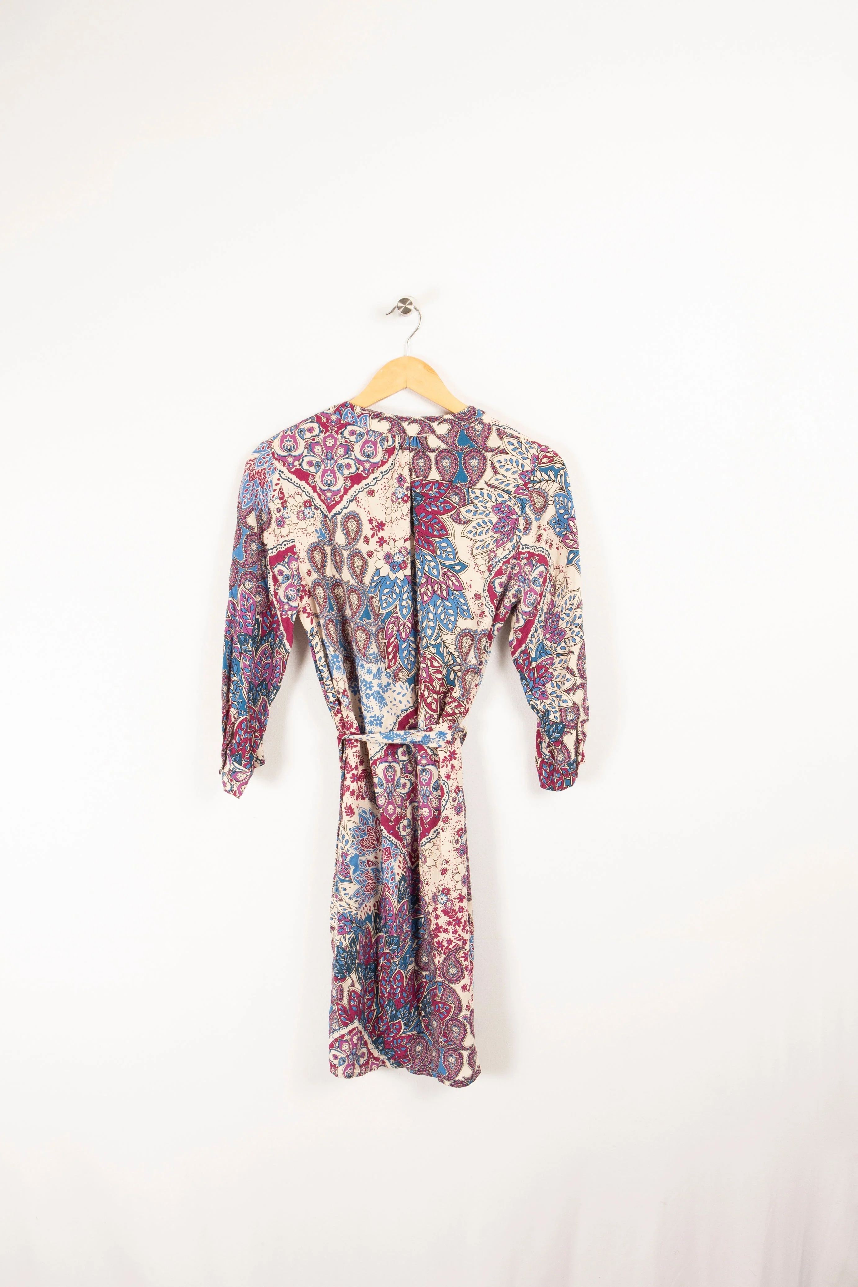 Robe blanche et rosée à motif de fleurs - S / 36 - Image 4