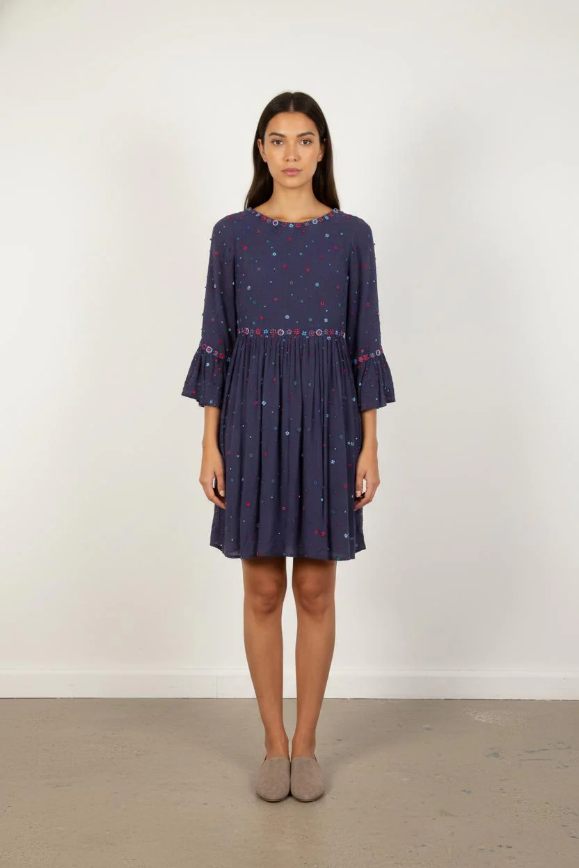 Robe Bleu et Rouge - Taille M/38