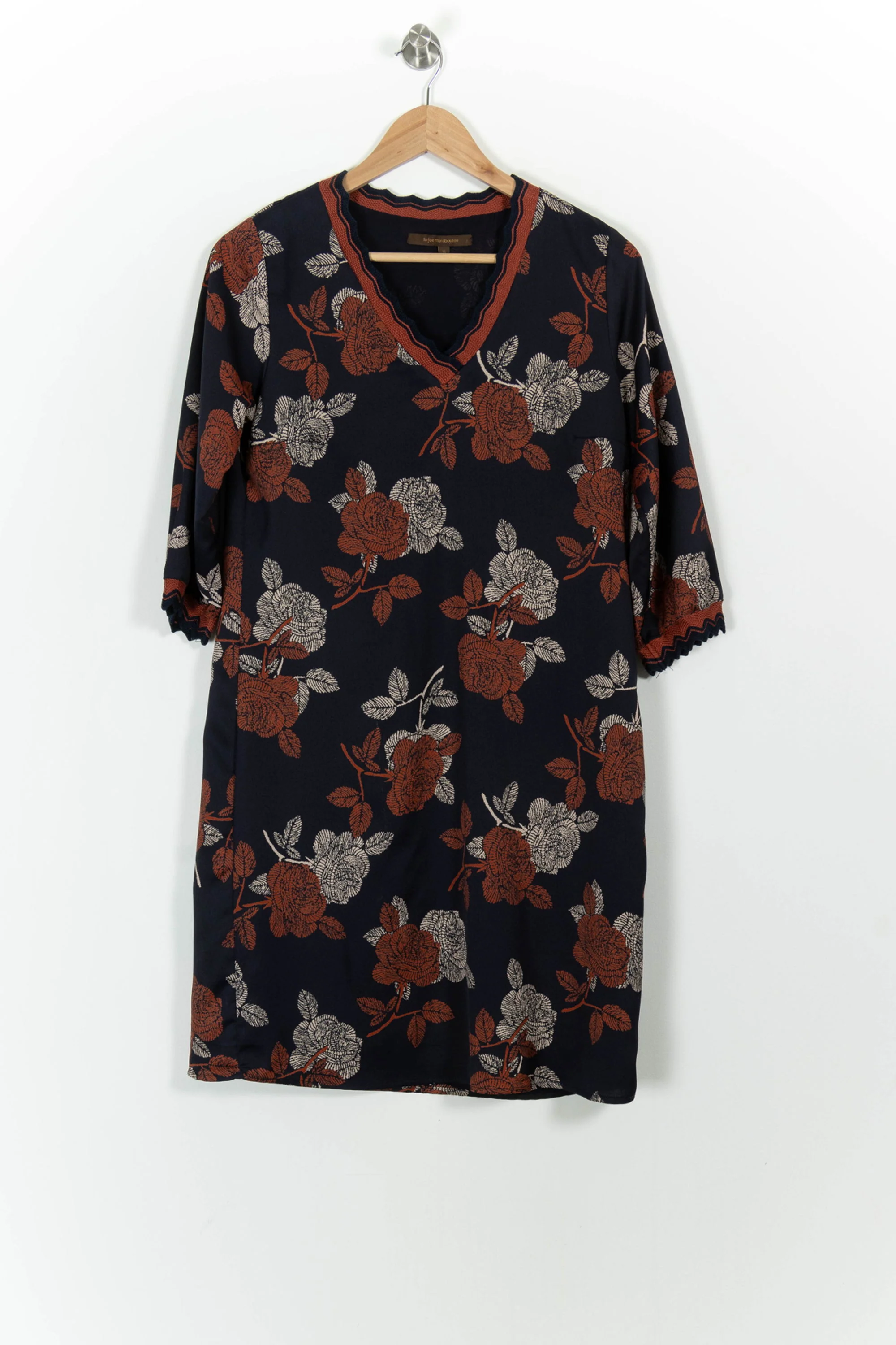 Robe Bleue et Marron - Taille S/36 - Image 2