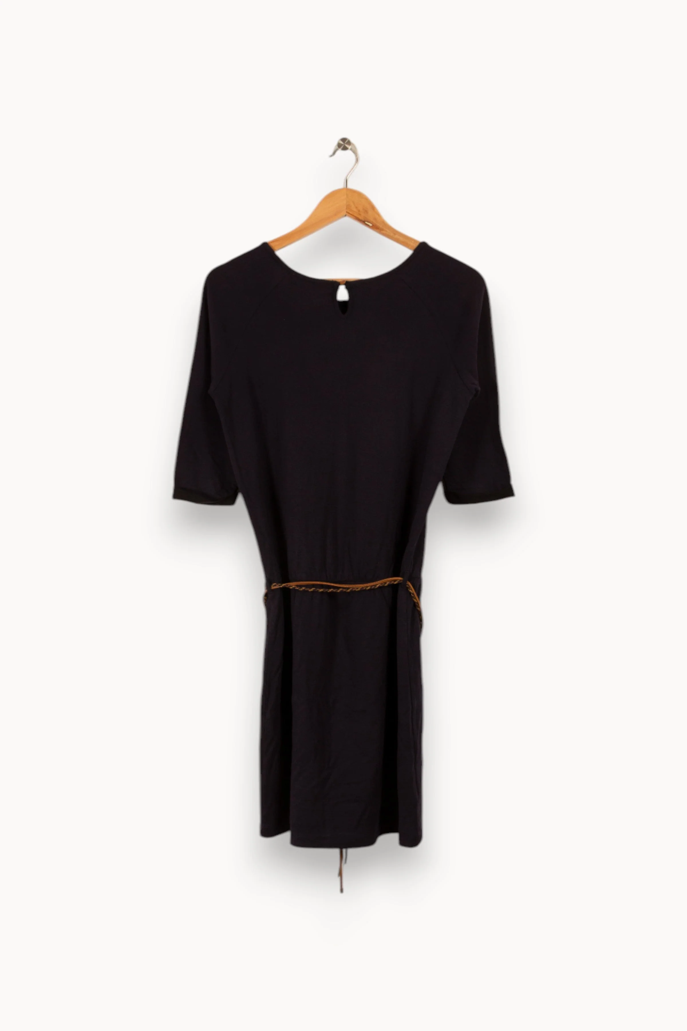 Robe bleue foncée avec ceinture - Taille S/36 - Image 4