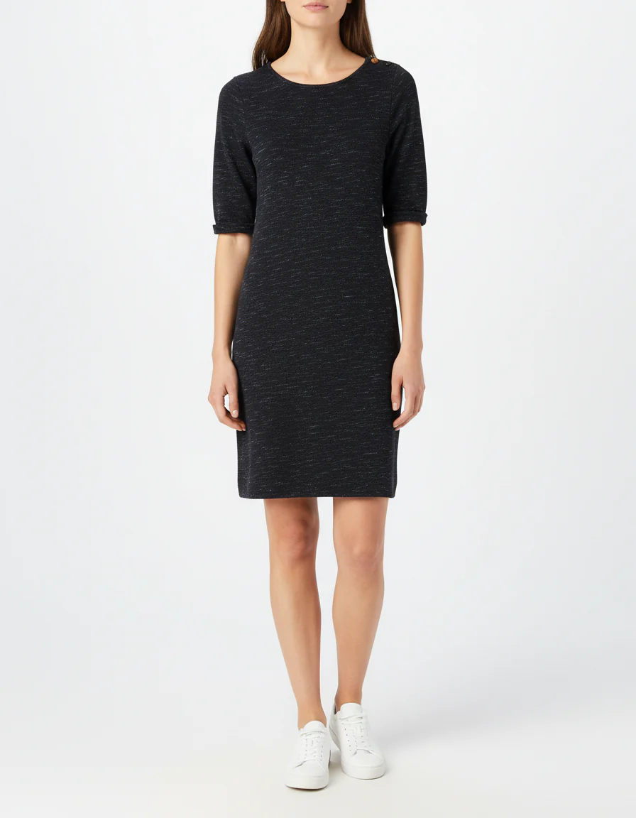 Robe bleue foncée avec détail - Taille M/38