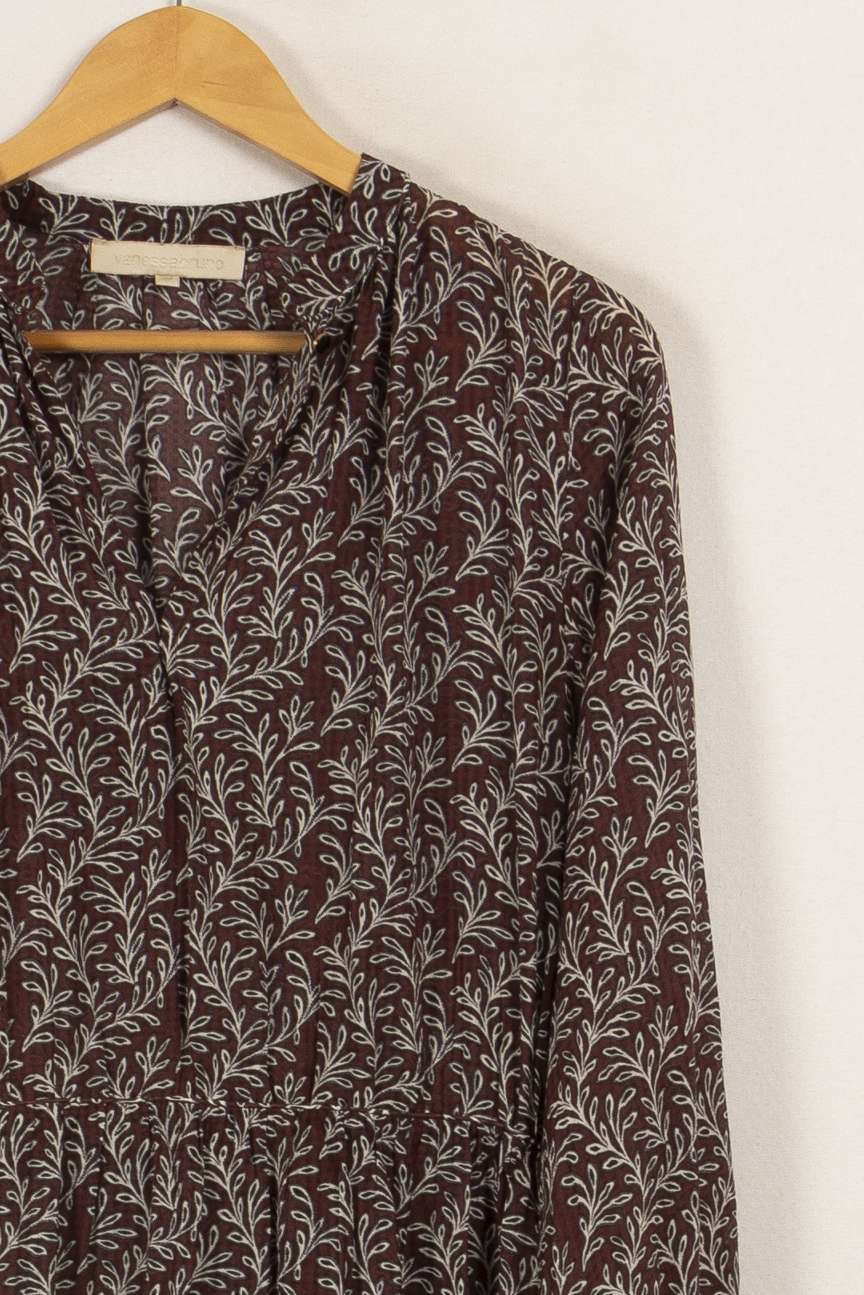 Robe bordeaux à motifs - Taille M/38 - Image 3