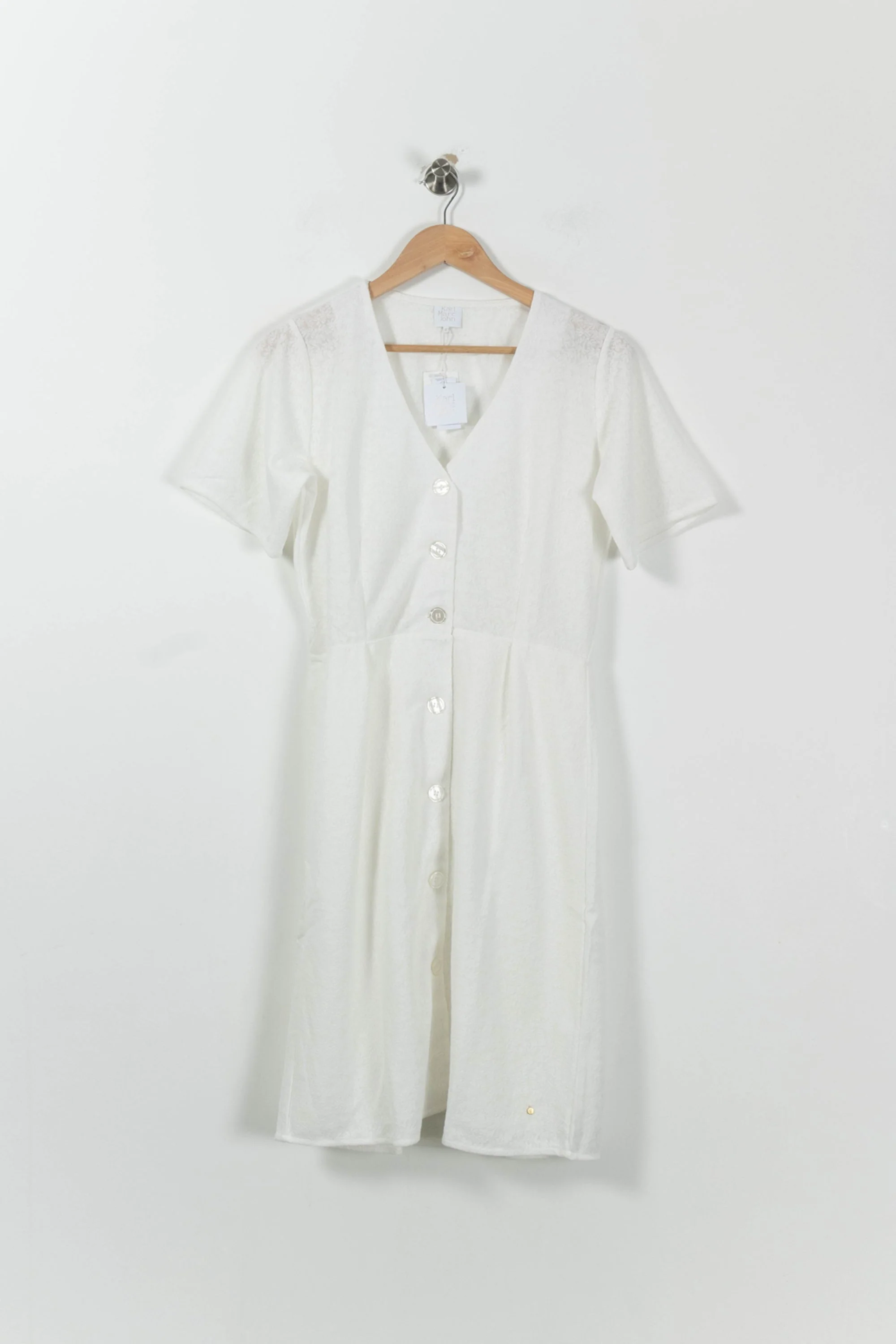 Robe Boutonnée Blanche - Taille L/40 - Image 2