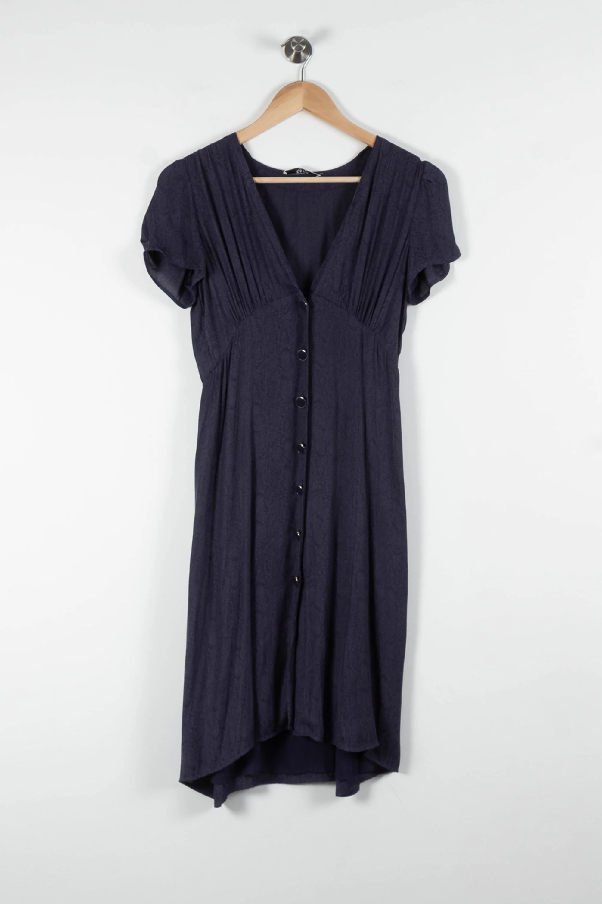 Robe Boutonnée Bleue - Taille XS/34 - Image 2