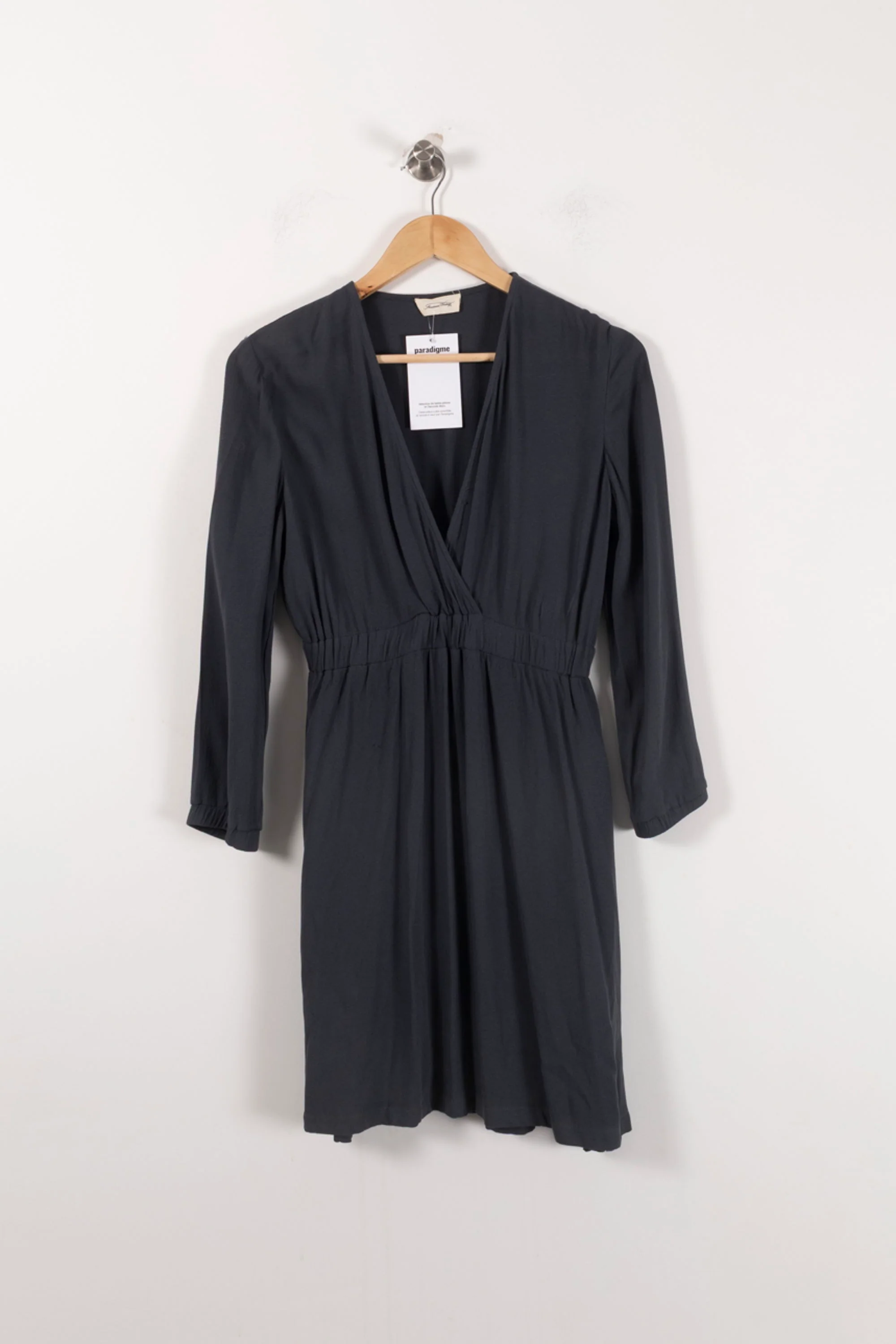 Robe Cache-Cœur Grise - Taille XS/34 - Image 2