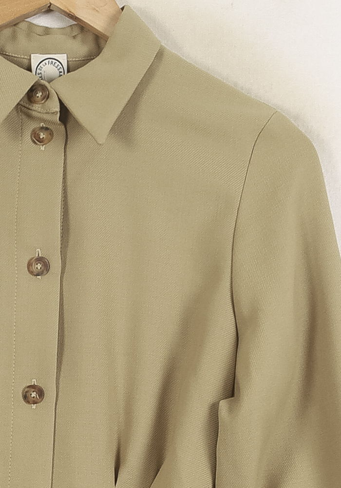 Robe Chemise Beige - Taille S/36 - Image 3
