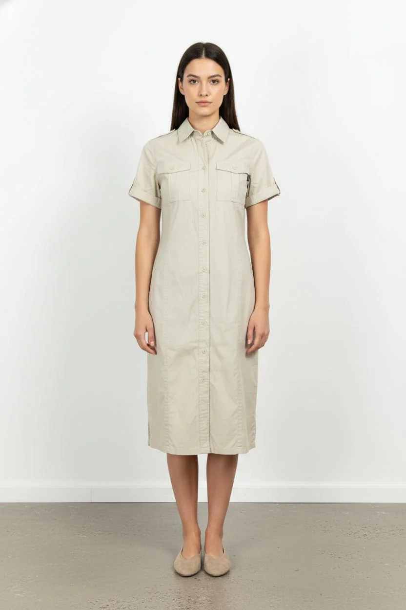 Robe Chemise Beige - Taille S/36