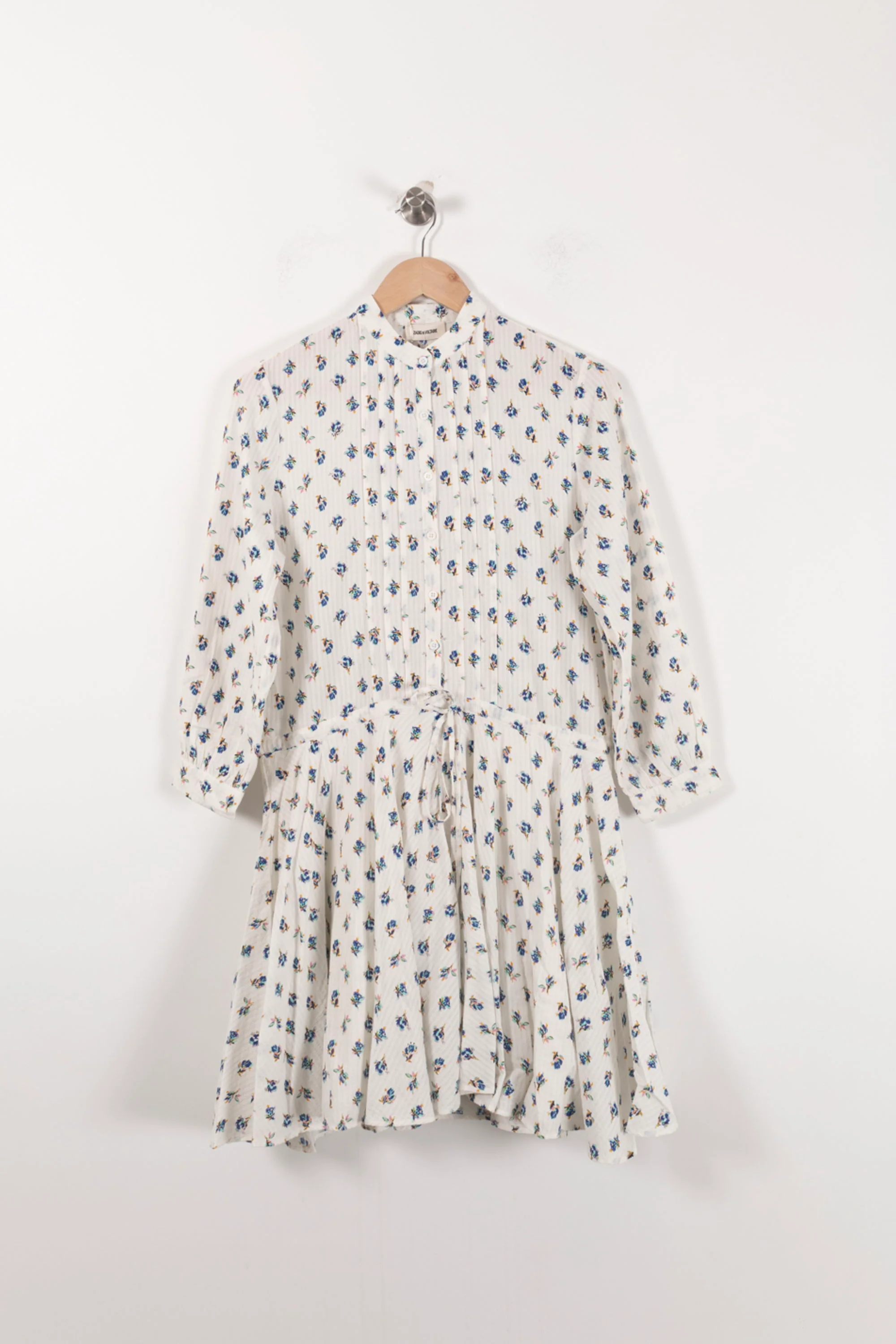 Robe Chemise Blanche et Bleue - Taille S/36 - Image 2