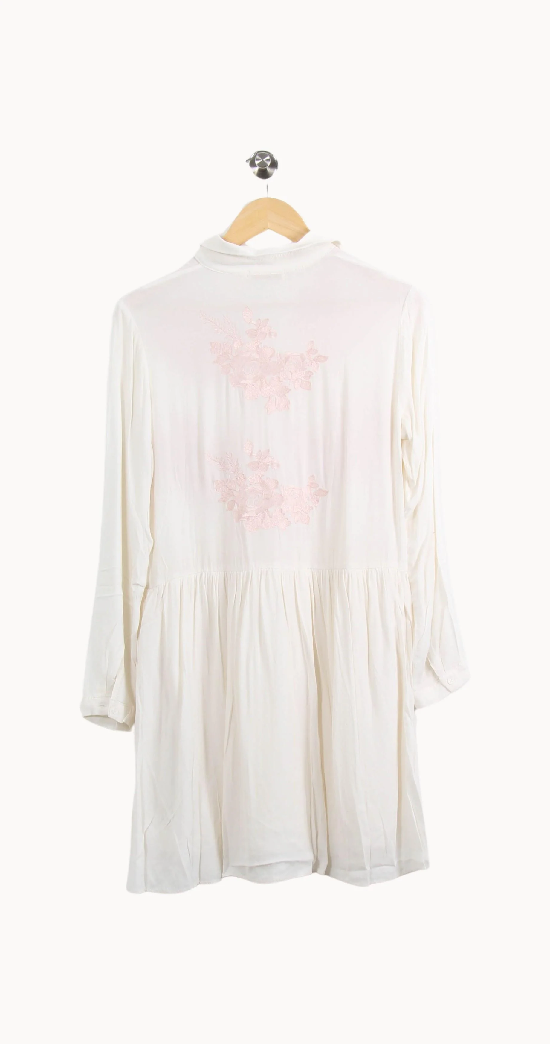 Robe Chemise Blanche et Rose - Taille S/36 - Image 4
