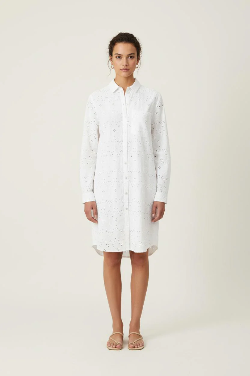 Robe Chemise Blanche - Taille S/36