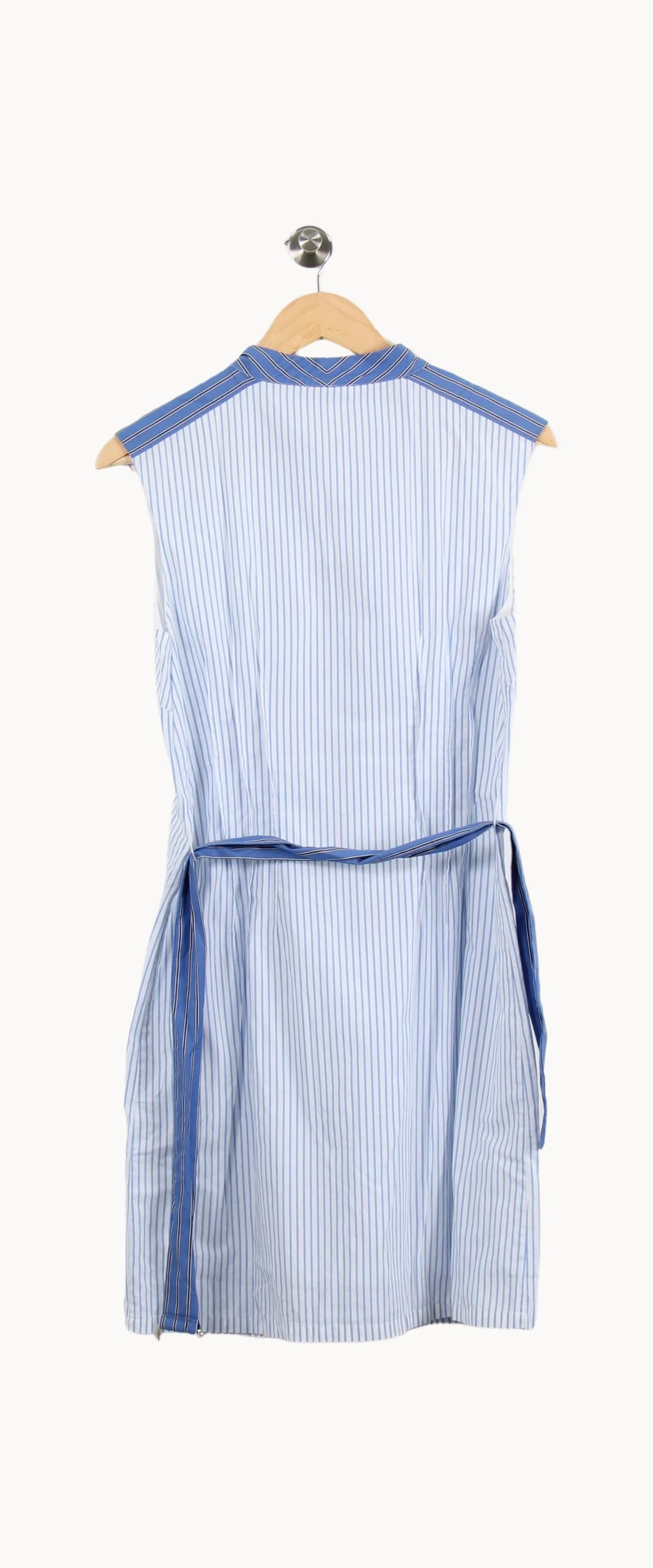 Robe Chemise Bleu et Blanc - Taille L/40 - Image 4