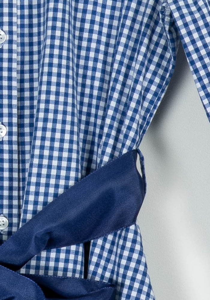 Robe Chemise Bleue et Blanche - Taille M/38 - Image 3