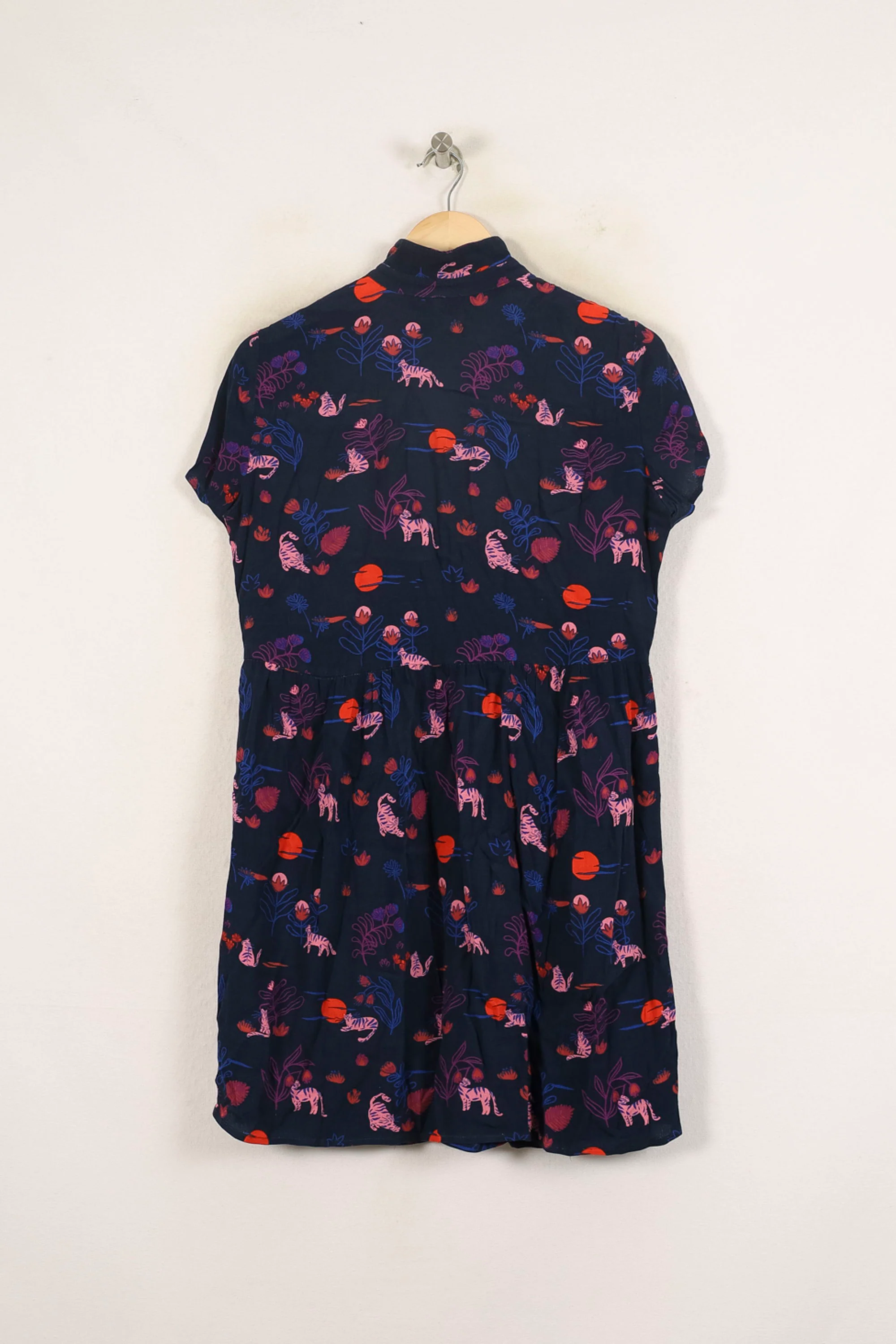 Robe Chemise Bleue et Rouge - Taille XS/34 - Image 4